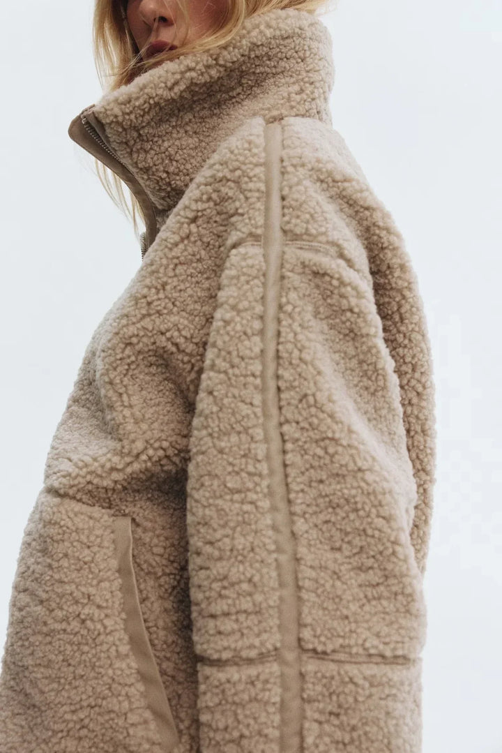 KAJA | Manteau en Teddy Doux