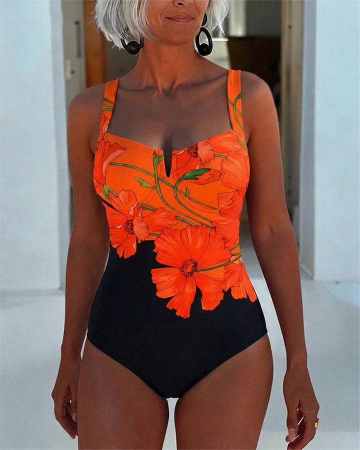 Laury - Maillot de Bain Entier avec Décolleté Carré