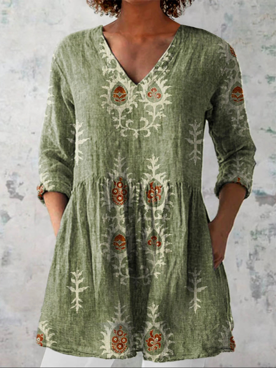 Maeve | Blouse longue avec décolleté en V