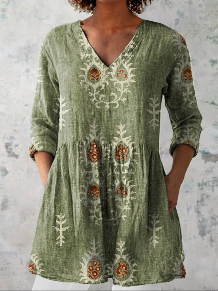 Maeve | Blouse longue avec décolleté en V