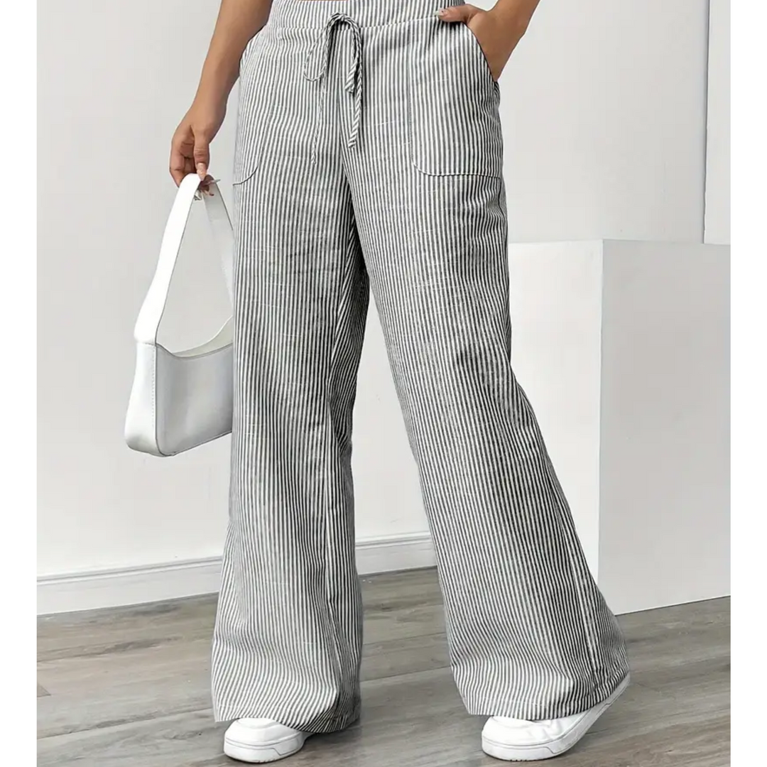Ambre | Pantalon large taille élastique