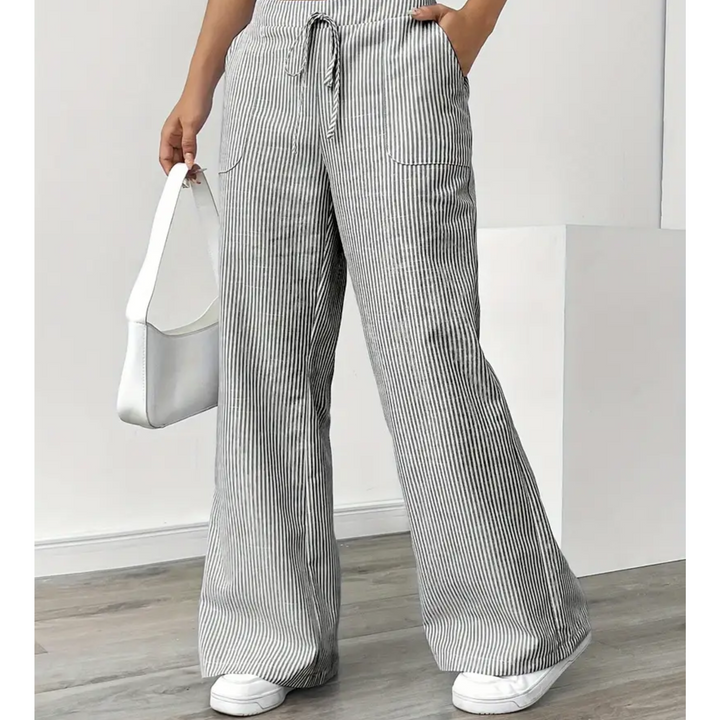 Ambre | Pantalon large taille élastique