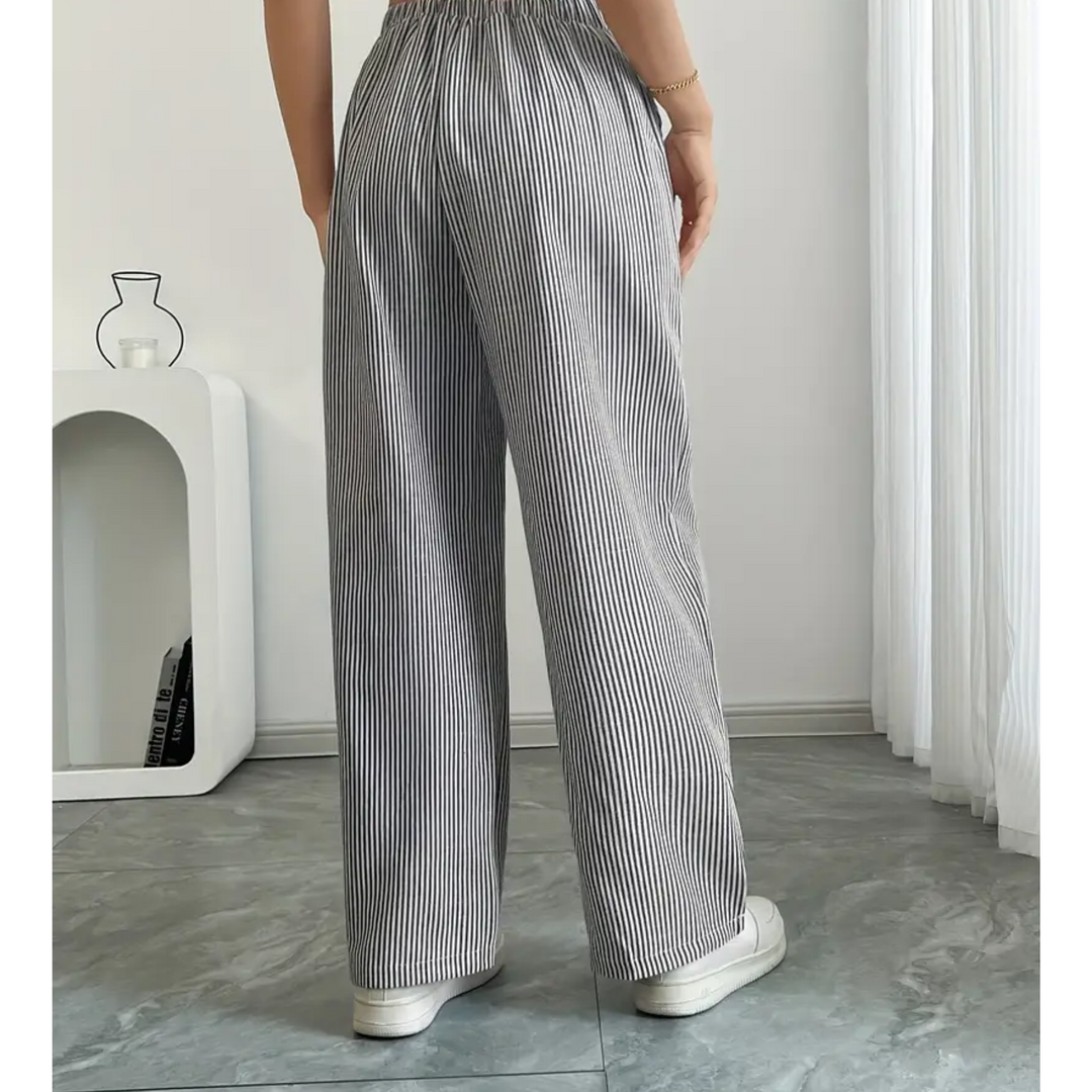 Ambre | Pantalon large taille élastique