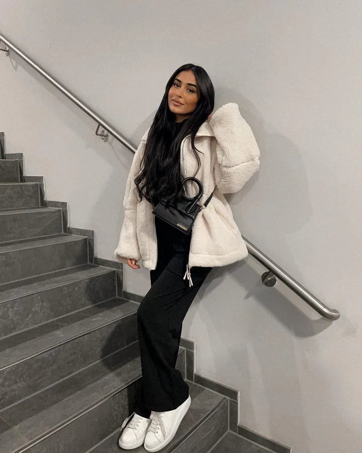 KAJA | Manteau en Teddy Doux