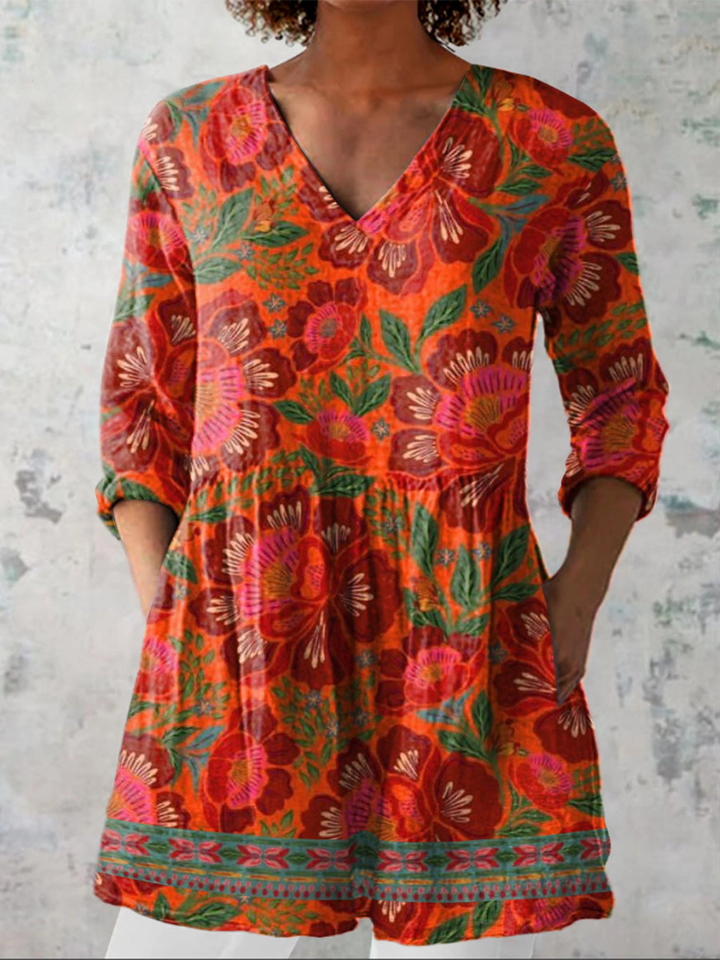 Felicità | Blouse longue en V
