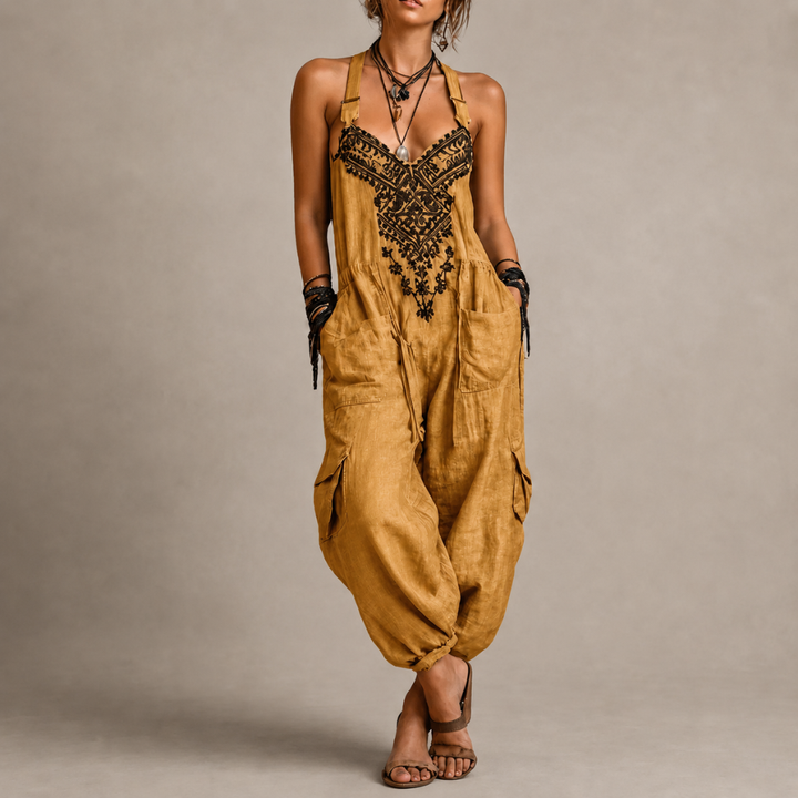 Astrid™ | Combinaison Brodée d'Inspiration Bohème