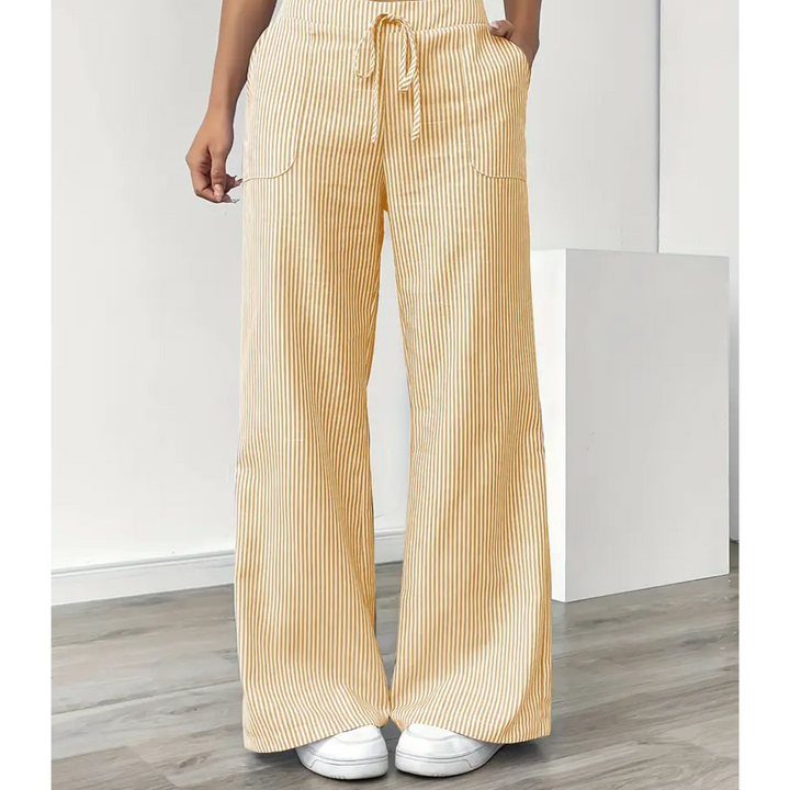 Ambre | Pantalon large taille élastique