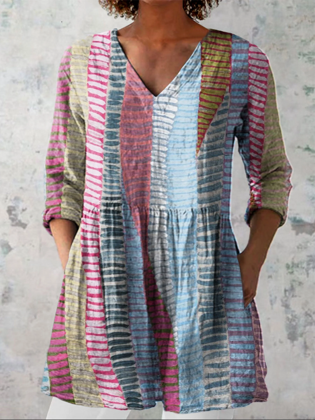 Danica | Blouse longue en V