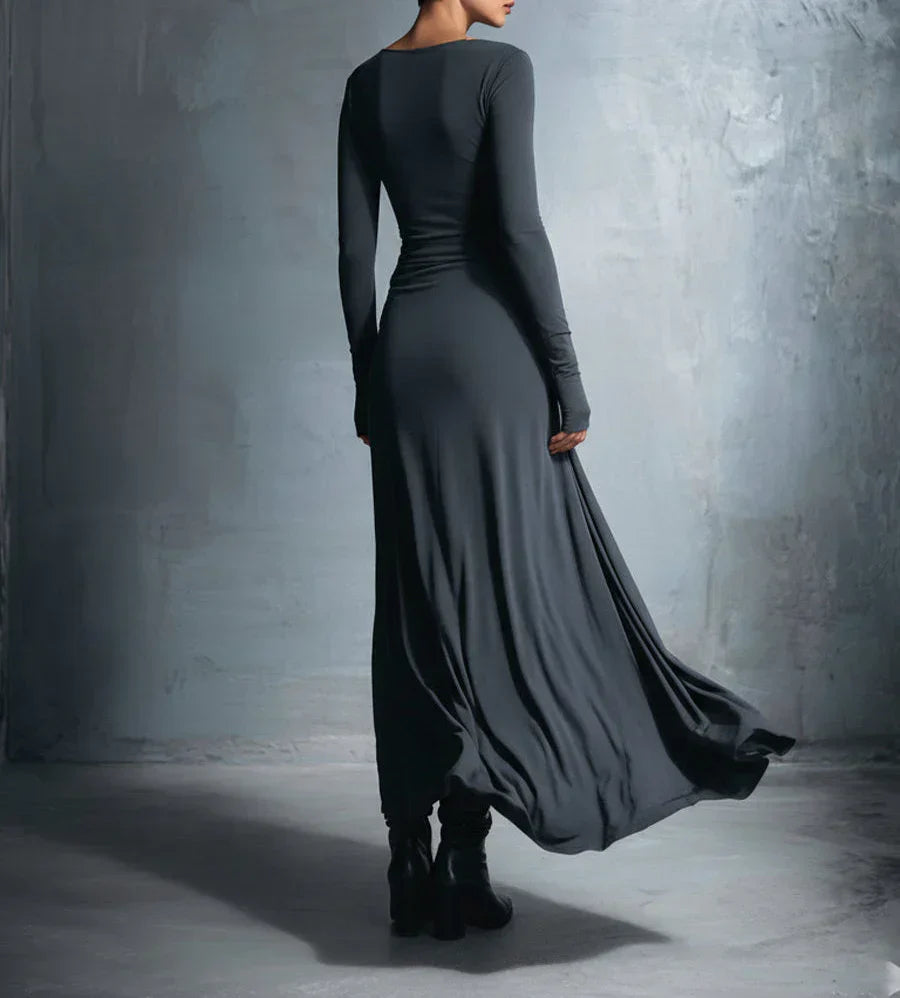Naiara ❘ Robe maxi avec nœud latéral