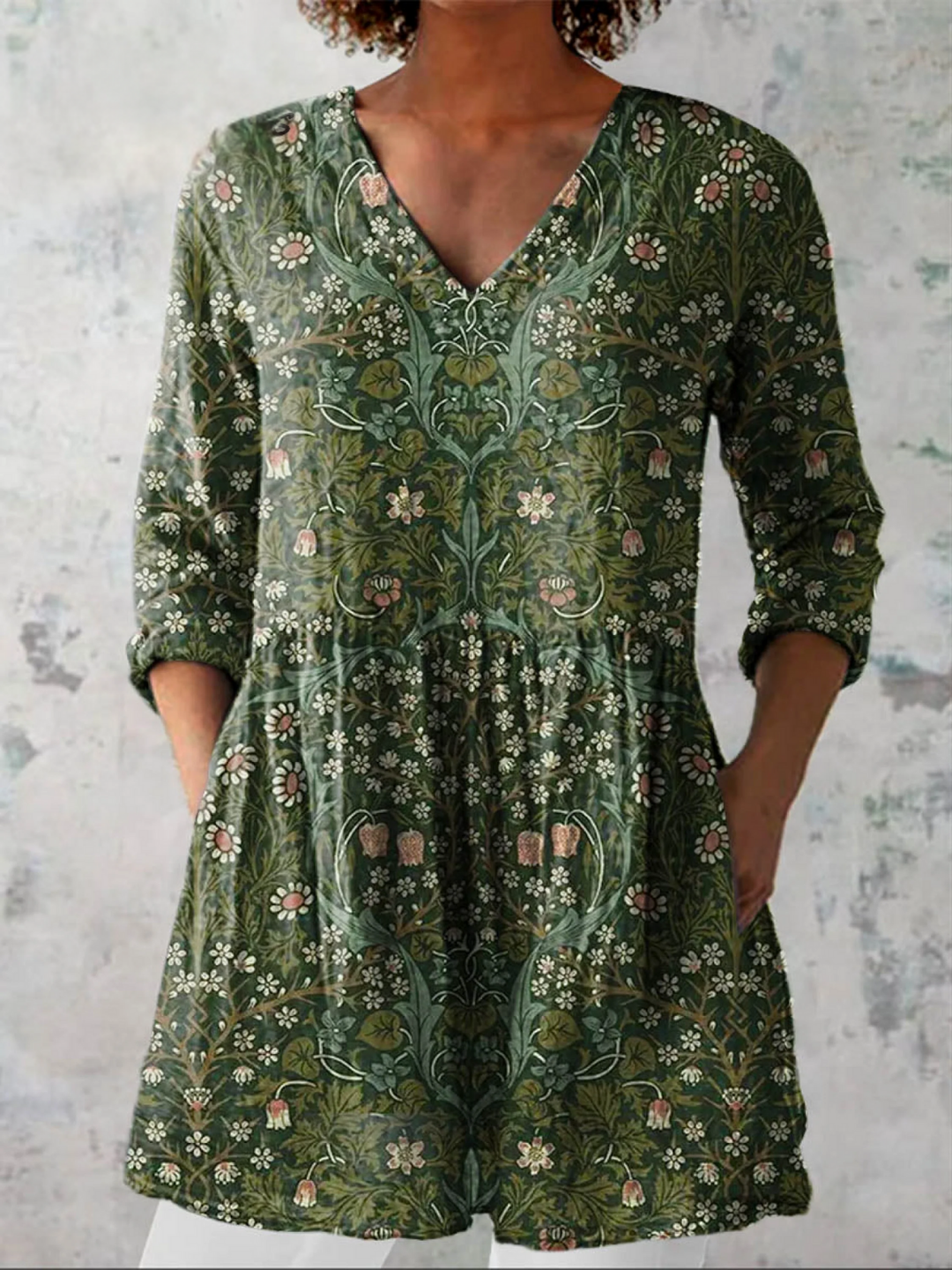Addison | Blouse longue en V