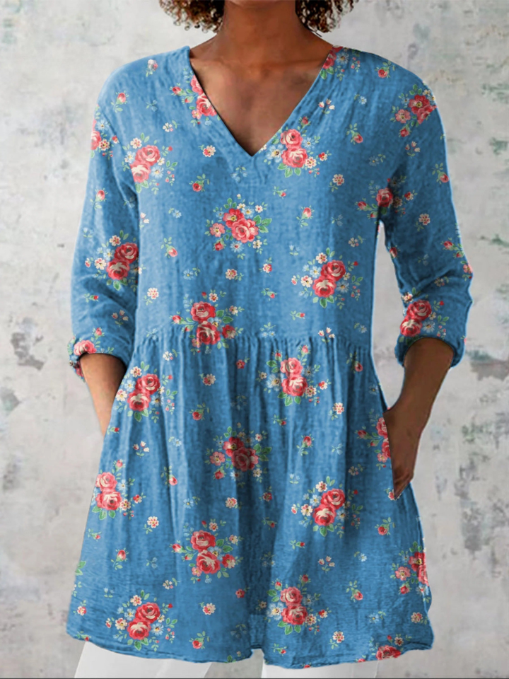Mabel | Blouse longue en V