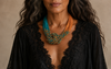 Collier en perles de riz tissé à la main Bohème mode