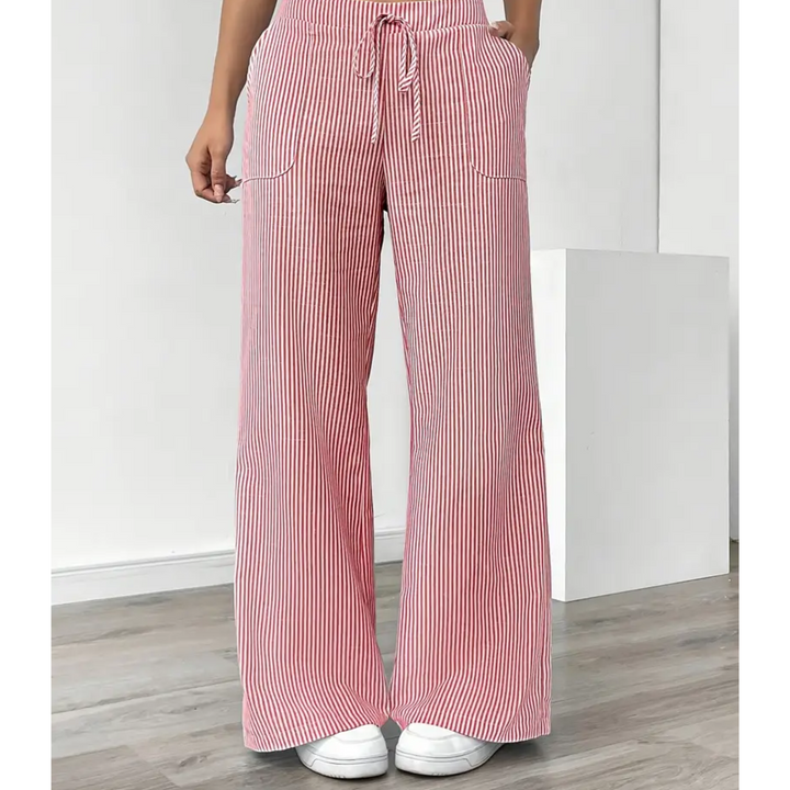 Ambre | Pantalon large taille élastique