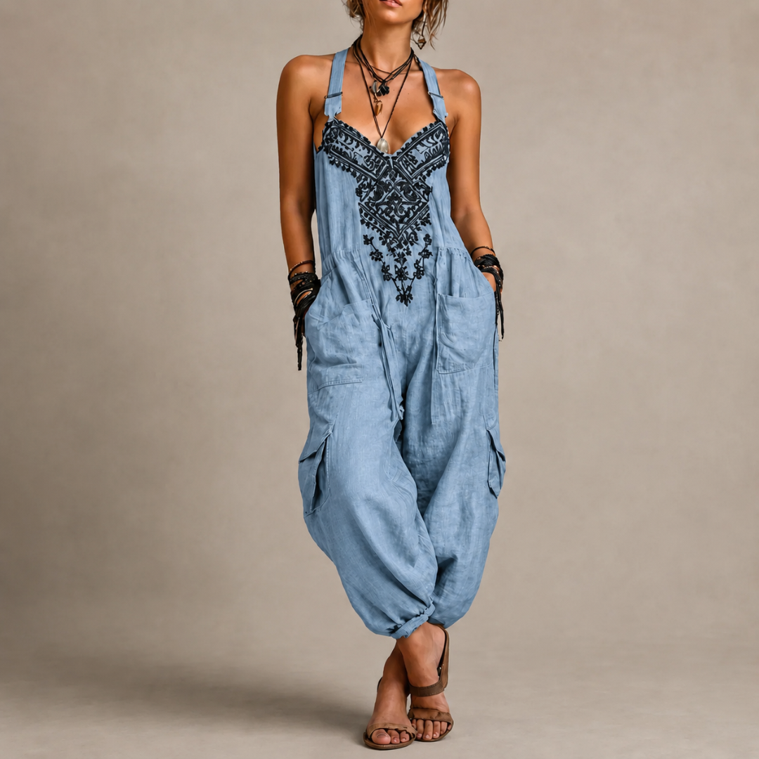 Astrid™ | Combinaison Brodée d'Inspiration Bohème