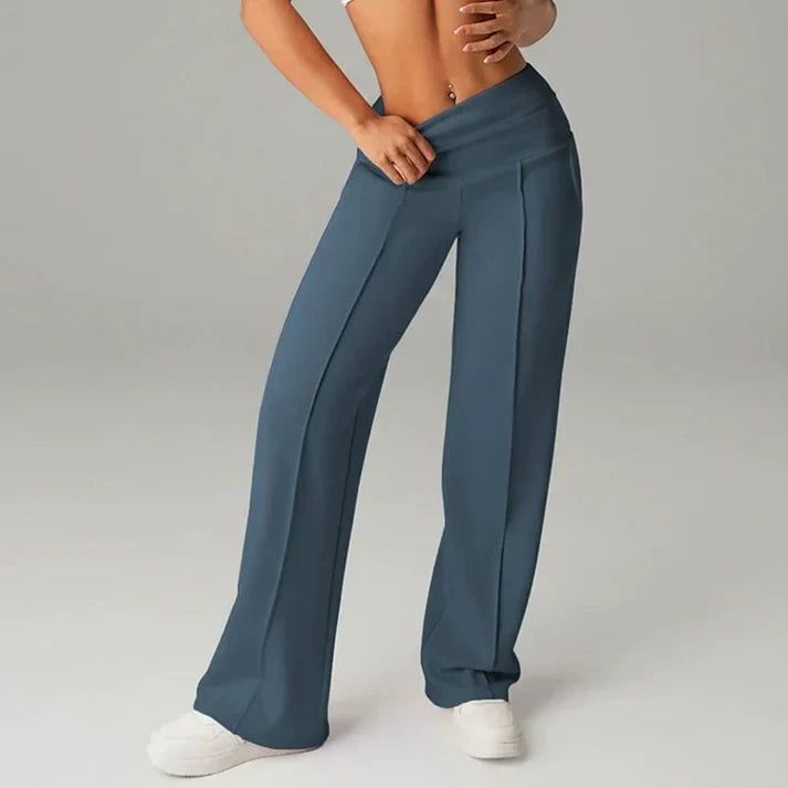 Alba | Pantalon à coupe droite et jambe large