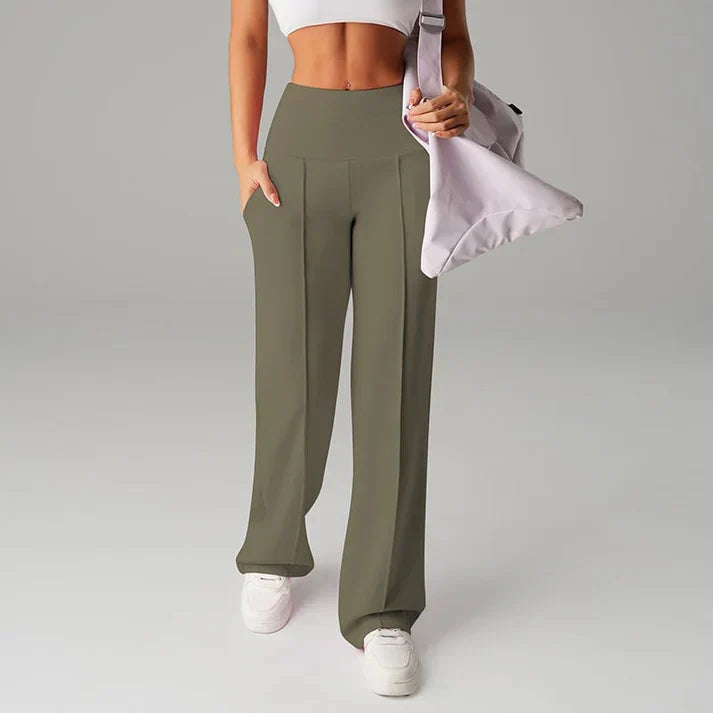Alba | Pantalon à coupe droite et jambe large