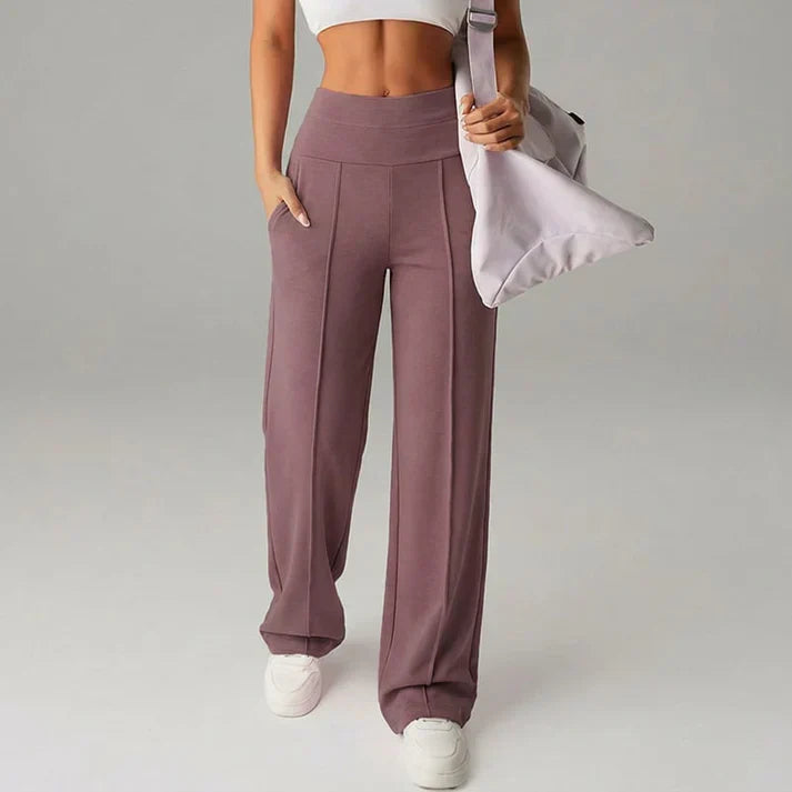 Alba | Pantalon à coupe droite et jambe large