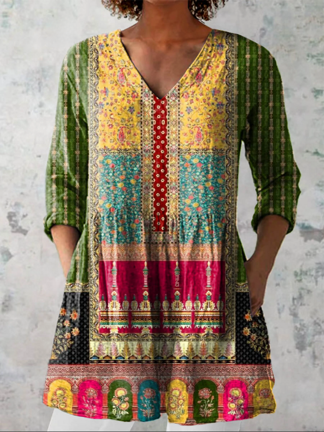 Jacinda | Blouse longue en V