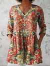 Dahlia | Blouse longue avec décolleté en V