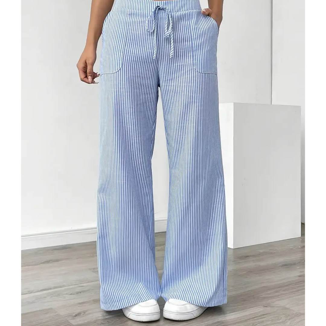 Ambre | Pantalon large taille élastique