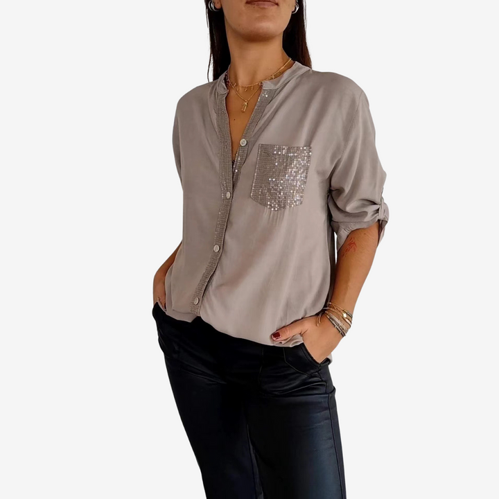 Elyn Chemise avec poche pailleté