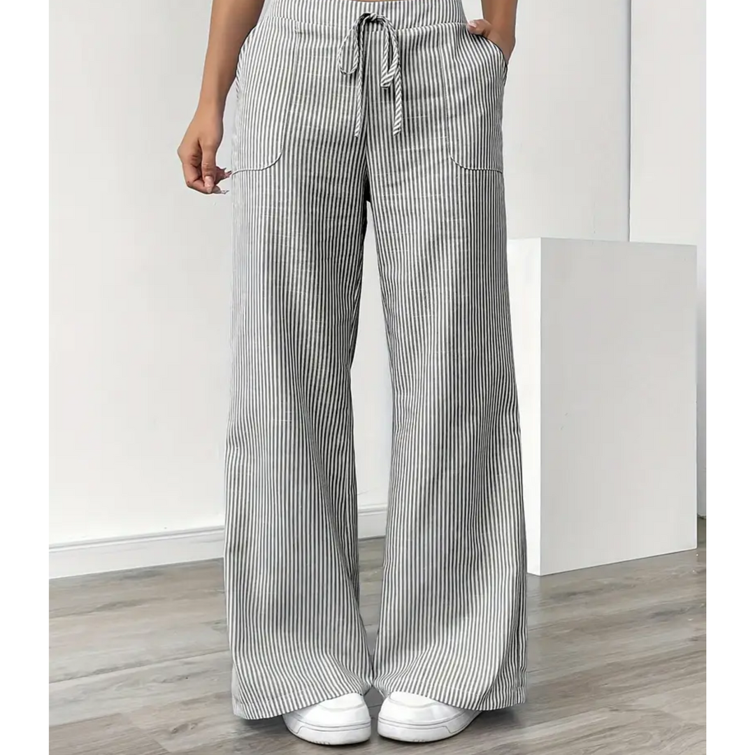 Ambre | Pantalon large taille élastique