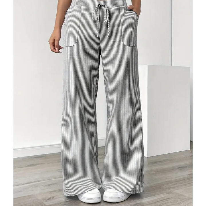 Ambre | Pantalon large taille élastique