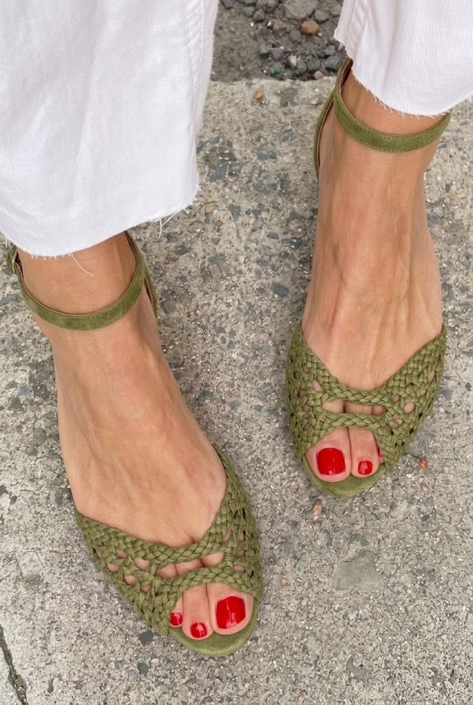 Isadora™ | Sandales Tressées en Or