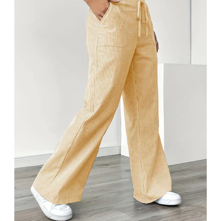 Ambre | Pantalon large taille élastique