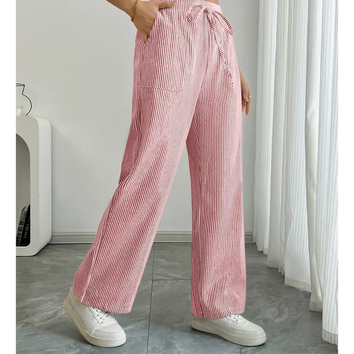 Ambre | Pantalon large taille élastique