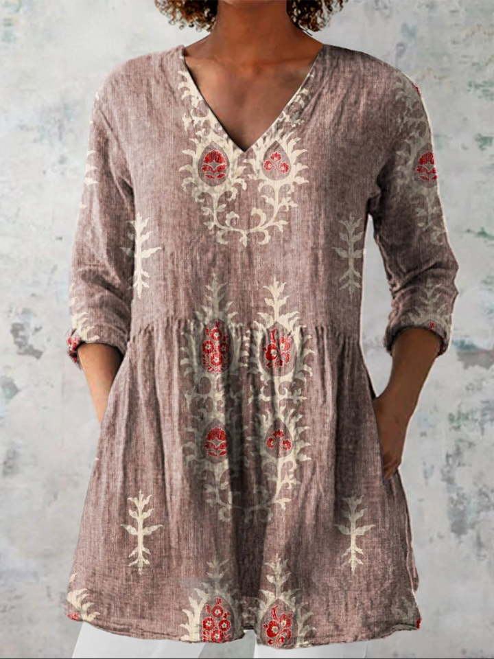 Maeve | Blouse longue avec décolleté en V
