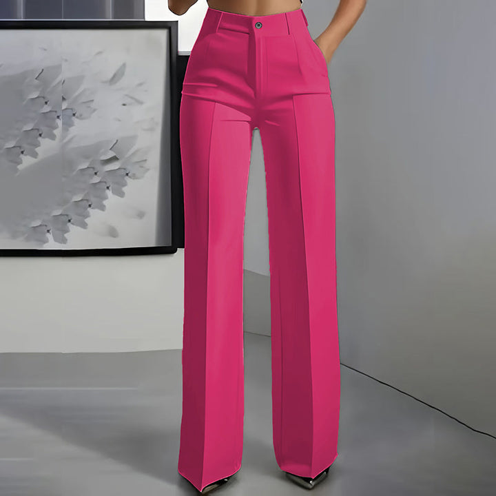 Pantalon de costume pour femmes taille haute