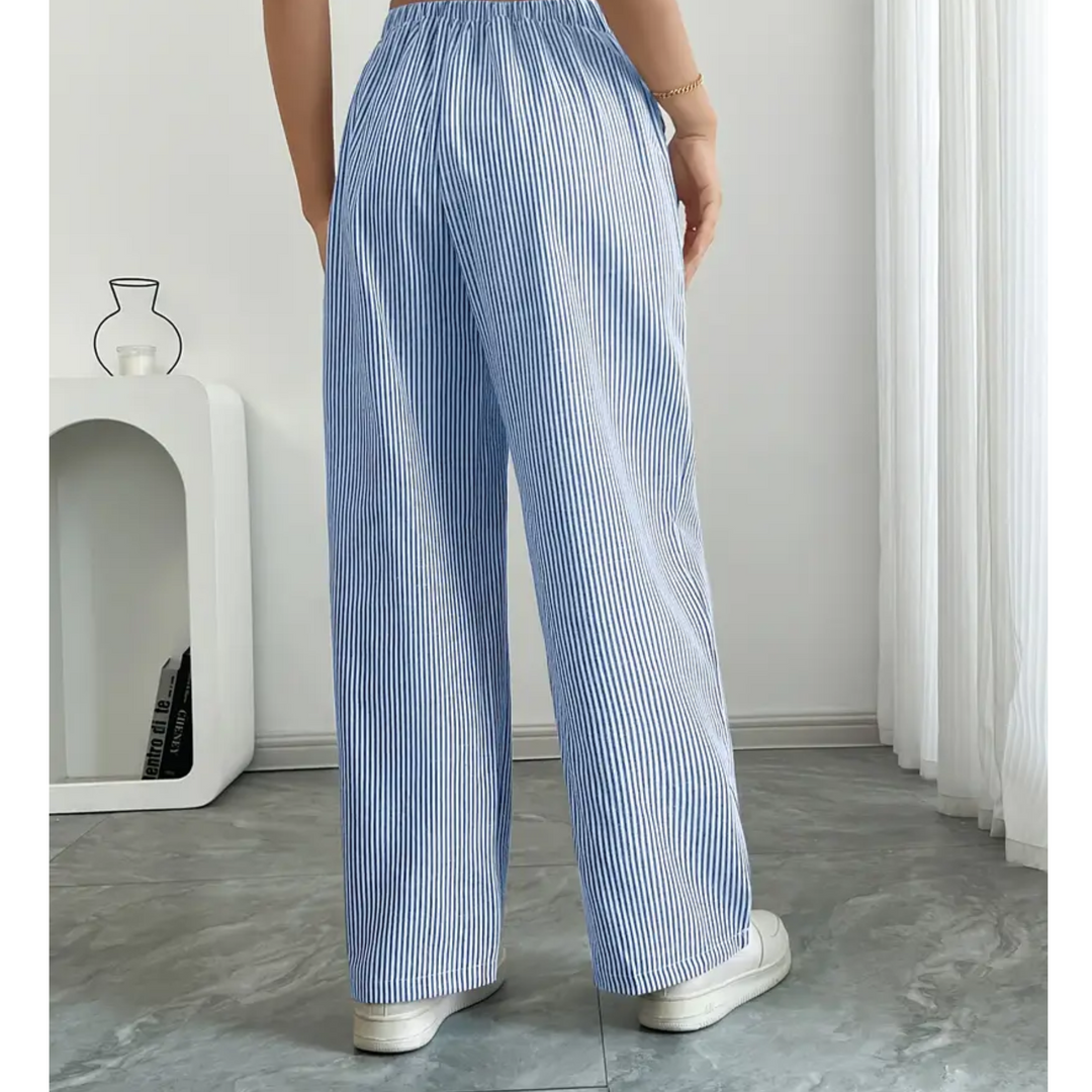 Ambre | Pantalon large taille élastique