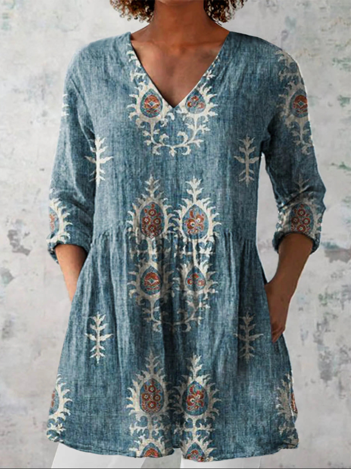 Maeve | Blouse longue avec décolleté en V