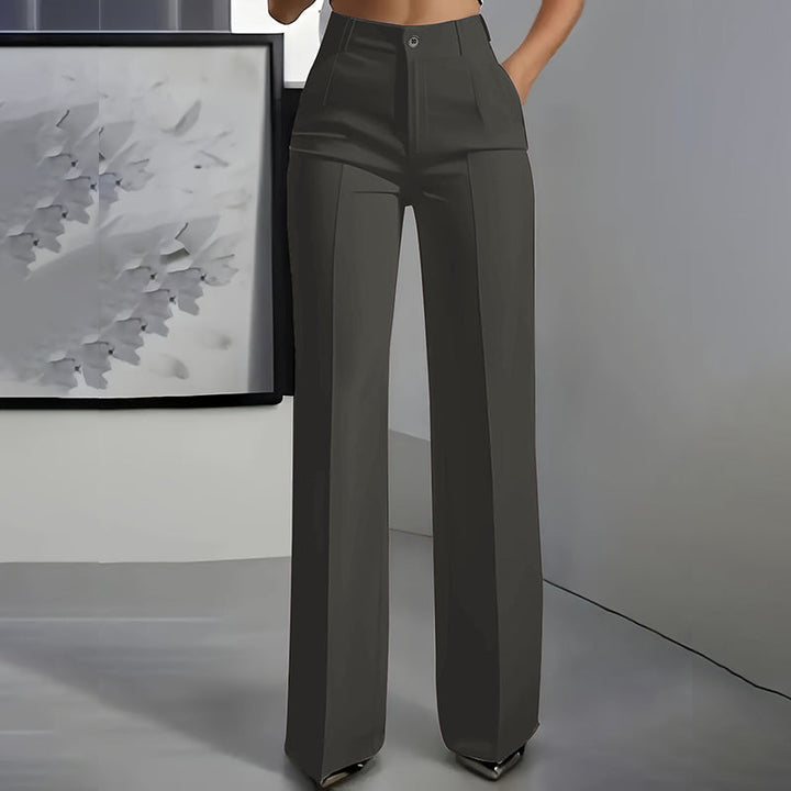 Pantalon de costume pour femmes taille haute