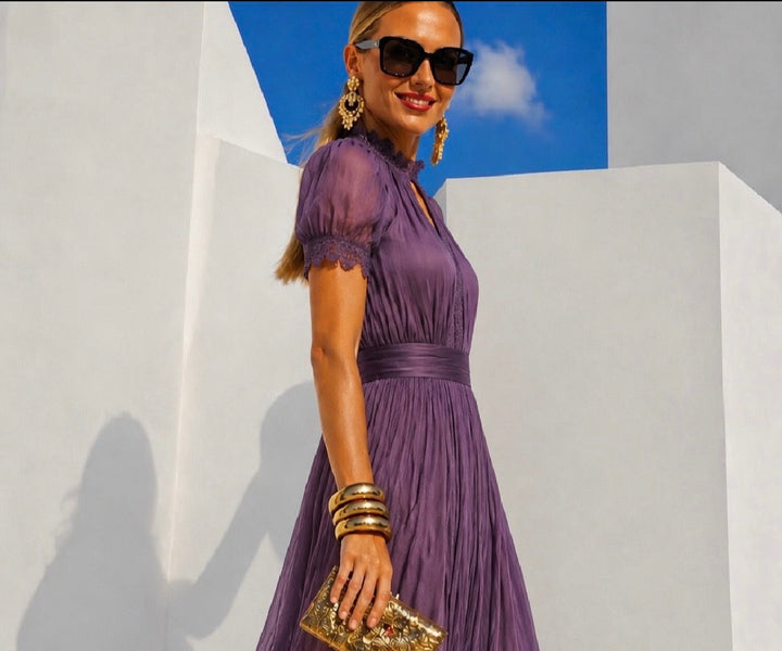 Robe Lamberty en chiffon élastique, 4 couleurs tailles (36-48) vidéo