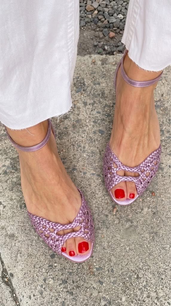 Isadora™ | Sandales Tressées en Or