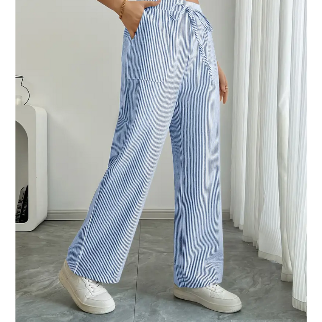 Ambre | Pantalon large taille élastique