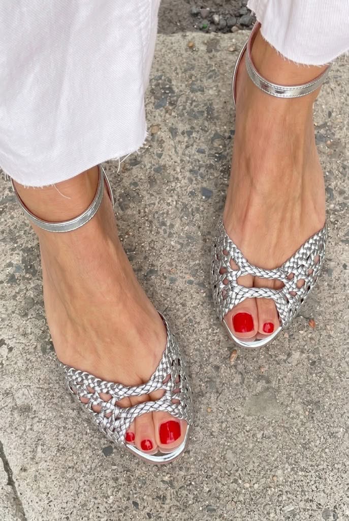 Isadora™ | Sandales Tressées en Or