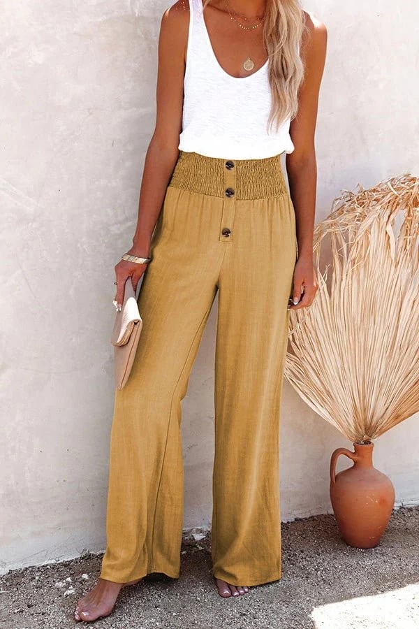 Charlotte | PANTALONS HAUTS À TAILLE ÉLEVÉE RESPIRANTS