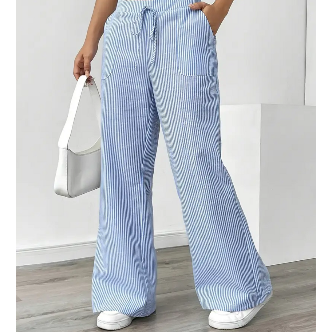 Ambre | Pantalon large taille élastique
