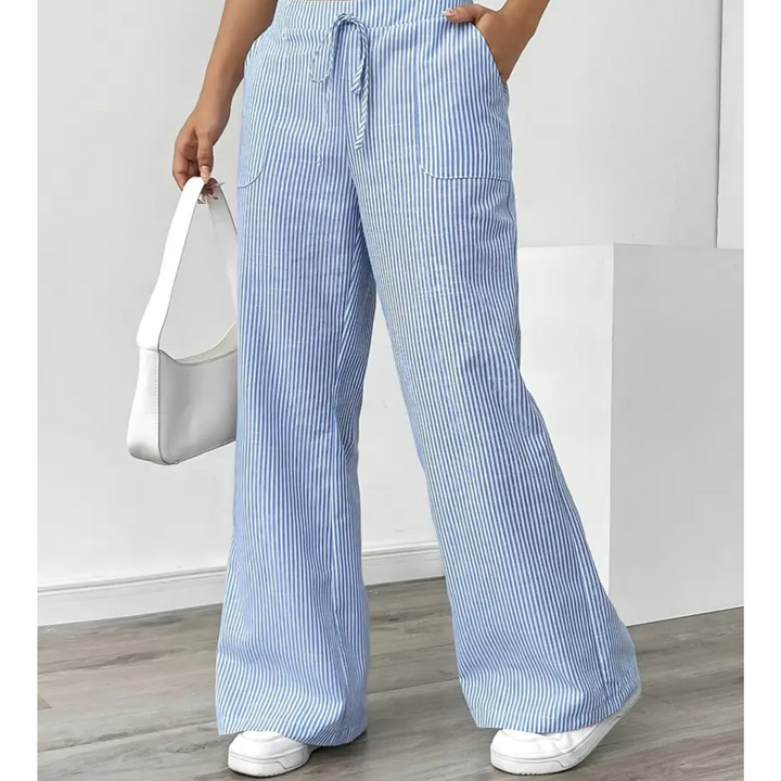 Ambre | Pantalon large taille élastique