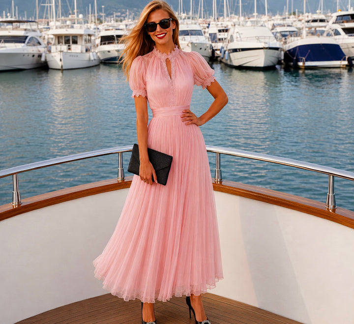 Robe Lamberty en chiffon élastique, 4 couleurs tailles (36-48) vidéo