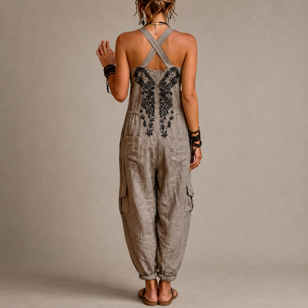 Astrid™ | Combinaison Brodée d'Inspiration Bohème
