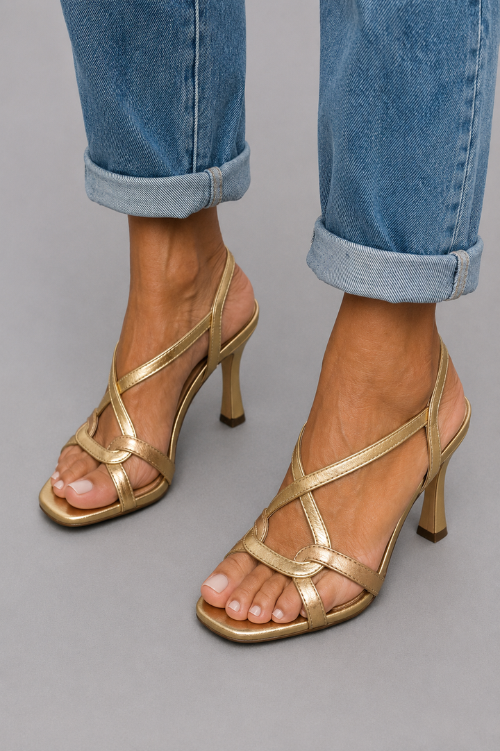 Soleil™ | Sandales Dorées pour un Éclat Estival