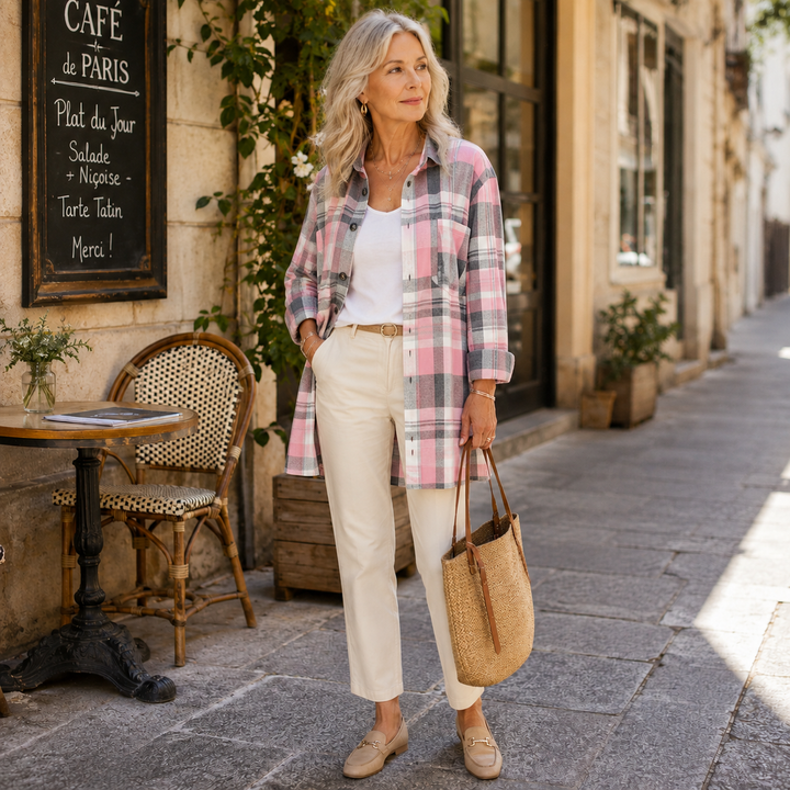 CHEMISE D'ÉTÉ À MANCHES LONGUES POUR FEMMES