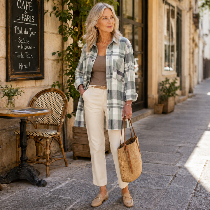 CHEMISE D'ÉTÉ À MANCHES LONGUES POUR FEMMES