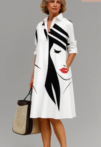 Robe midi soignée et stylée
