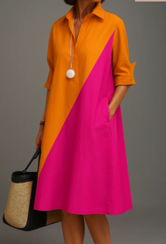 Robe midi soignée et stylée