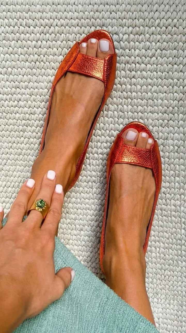 Adelina™ | Sandales Dorées Chic et Confort